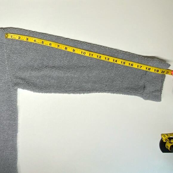 EUC | Laundry | Fleece Open Bath Robe | Gray | 1X - Picture 7 of 12